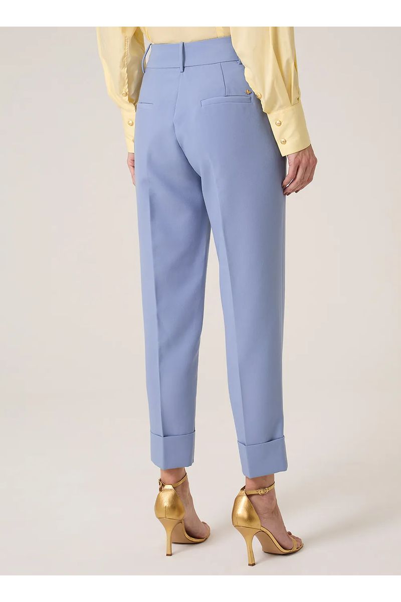 Calça Reta Barra Larga Dudalina Feminina