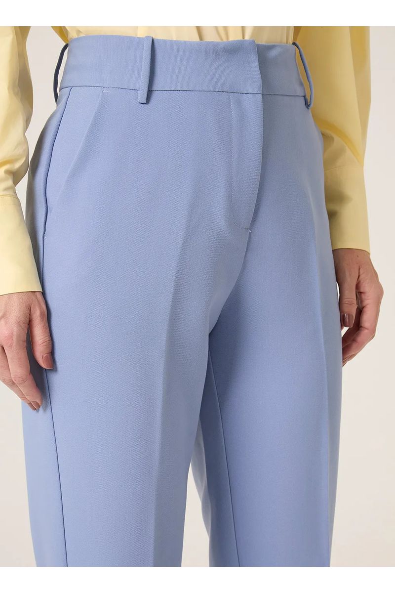 Calça Reta Barra Larga Dudalina Feminina