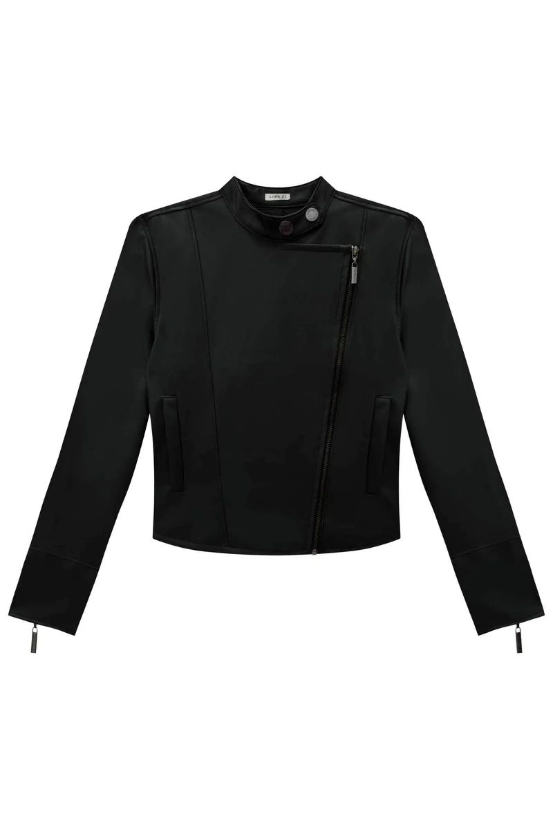 Jaqueta Biker Preto P.U.