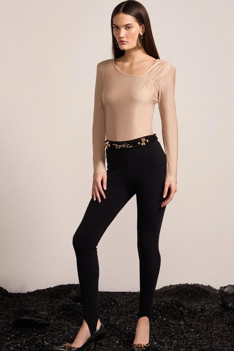 Legging Fusô em Malha Estruturada