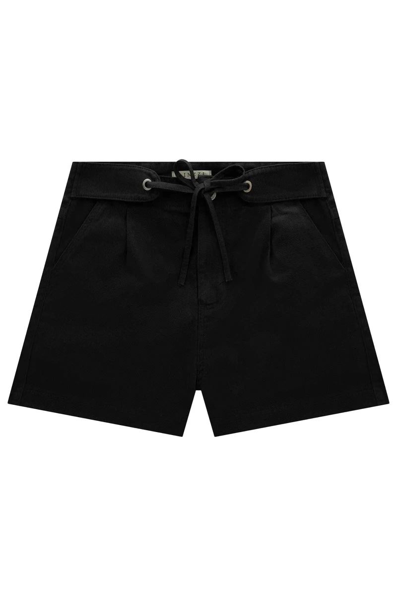 Shorts Cintura Alta em Sarja 70111 Linzzi