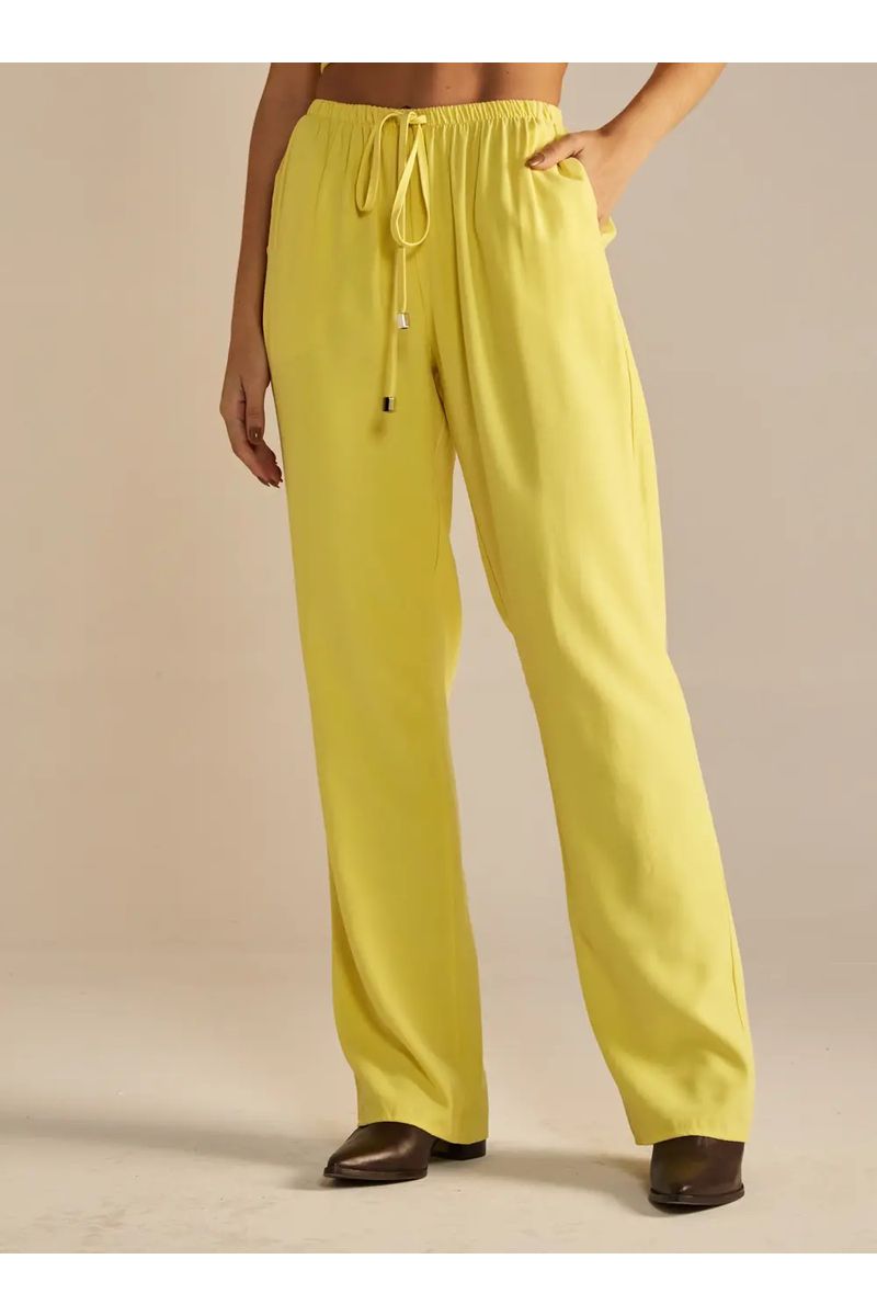 Calça Sommer Viscose Amarelo