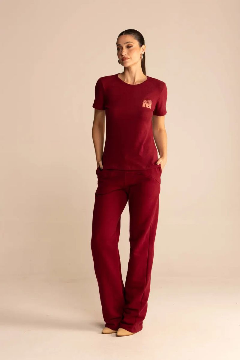 Camiseta Sommer Bordô Bloodstone