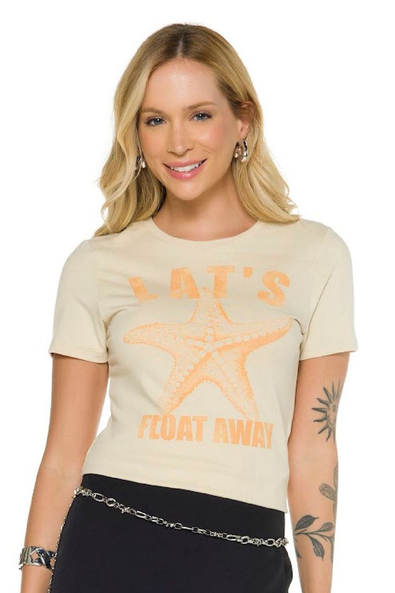 T-Shirt Algodão Lets Float Away