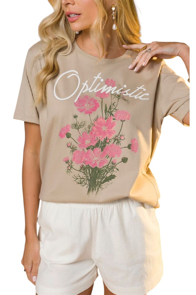 T-Shirt Algodão Optimistic