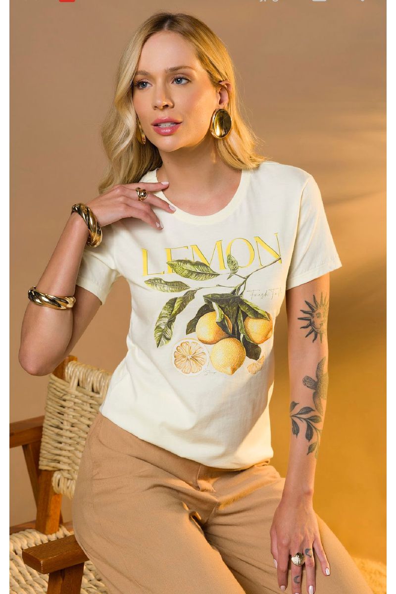 T-Shirt Algodão Lemon