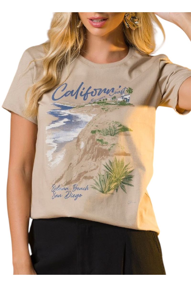 T-shirt Algodão California Coast