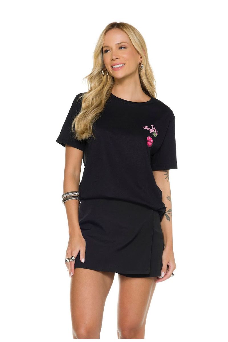 T-Shirt Cherry Estampada Frente e Costas