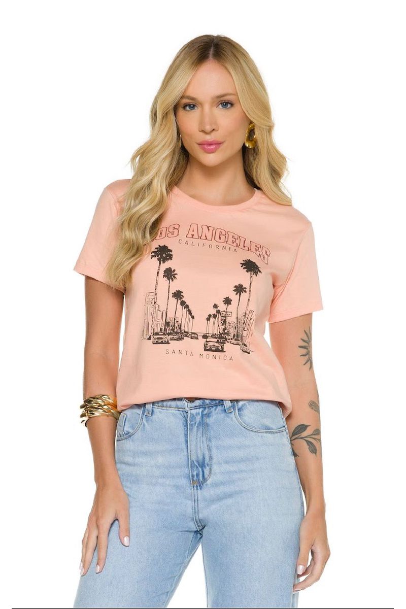 T-Shirt Algodão Los Angeles