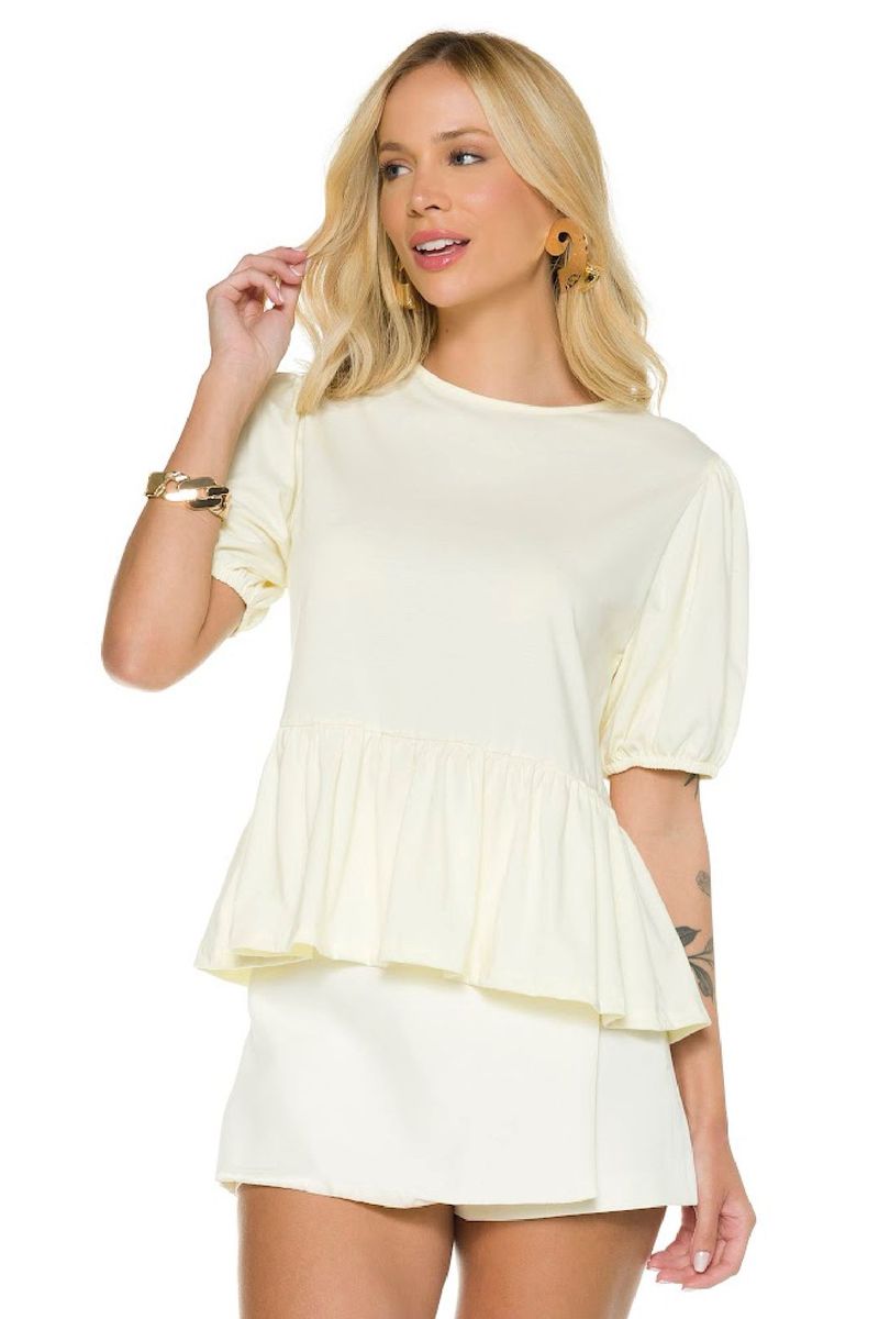 Bata Camiseta Algodão Branco