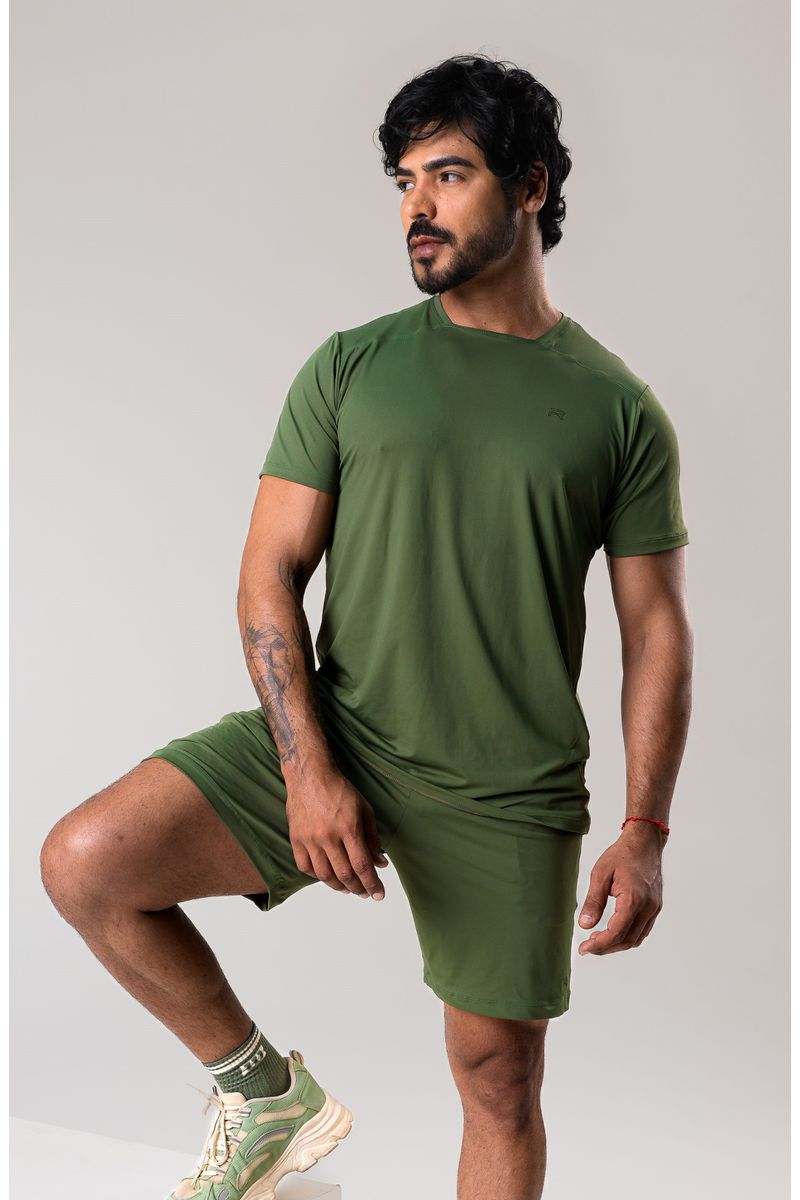 Bermuda Masculina Classic - Verde Musgo - 2503 - FIT ROOM 