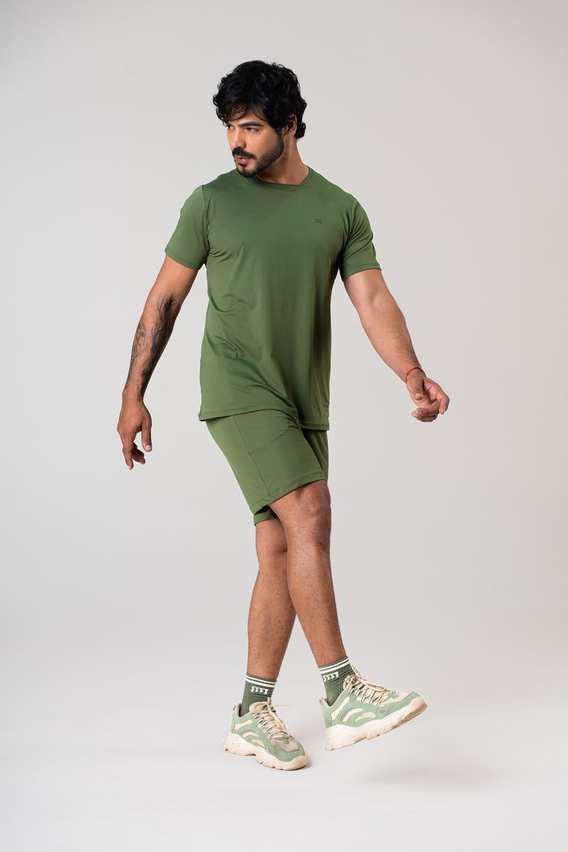 Camiseta Masculina Discover - Verde Musgo - 2507 - FIT ROOM 