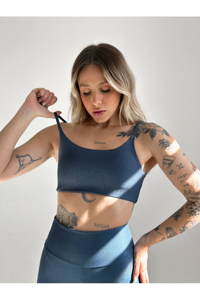 Top Luna - Azul Carbono - 2658 - FIT ROOM 