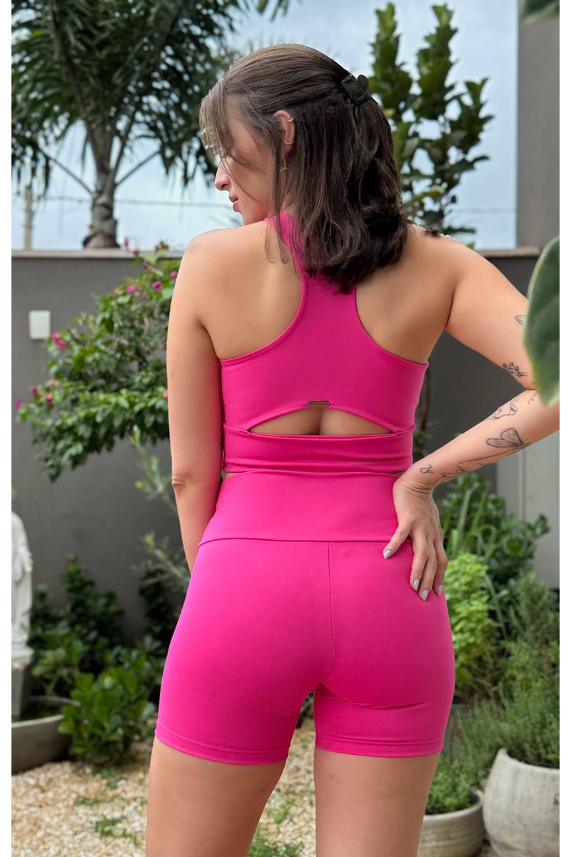 Top Cropped Basic - Rosa Shock - 2850 - FIT ROOM 