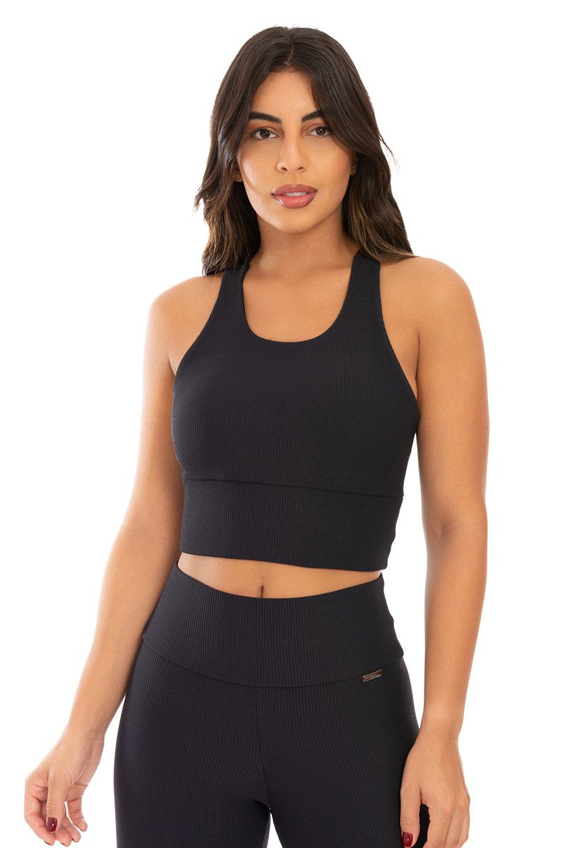 Top Cropped Intense - Preto - 2247 - FIT ROOM 