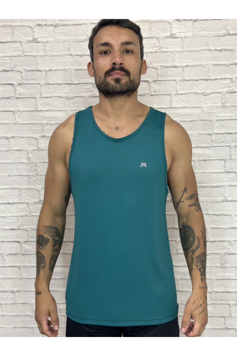 Regata Podium Masculina - Verde Folha - 2246 - FIT ROOM 