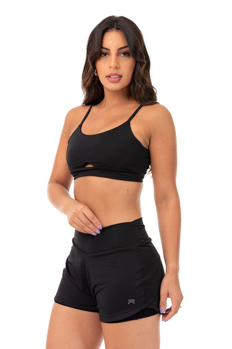 Conjunto Short Active e Top Brisa - Preto - 04 - FIT ROOM 