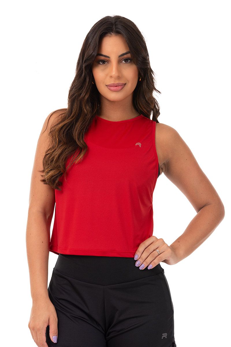 Regata Cropped - Vermelho - 2220 - FIT ROOM 
