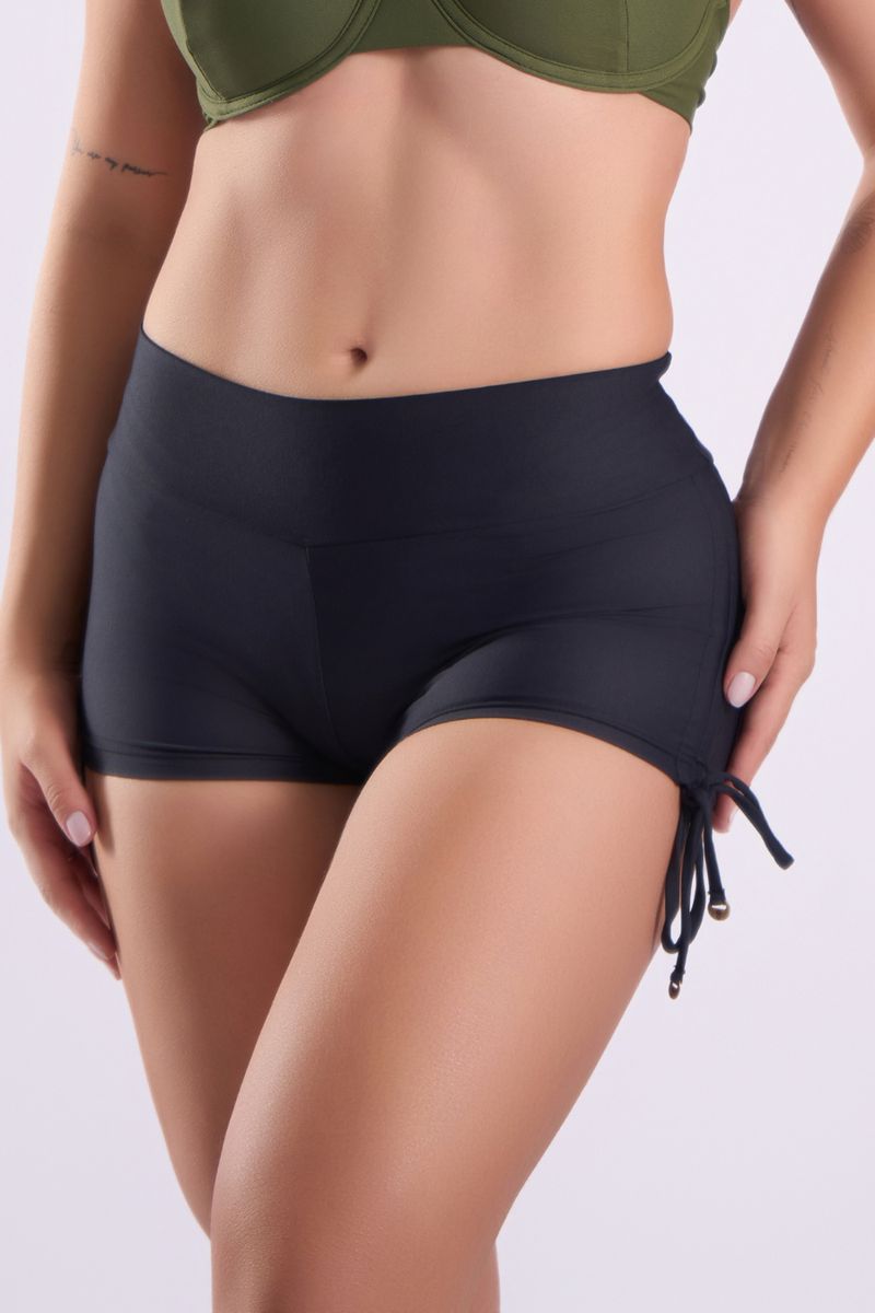 SAIDA SHORT PRAIA EM SUPLEX-PRETO - 2992 - OUSEUSE