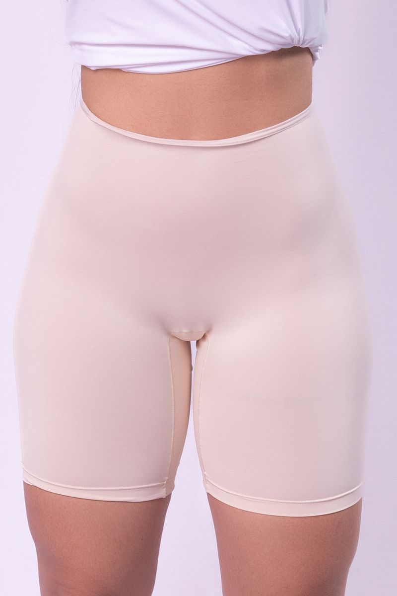 BERMUDA SEGUNDA PELE CINTURA ALTA - OFF WHITE - 54... - OUSEUSE