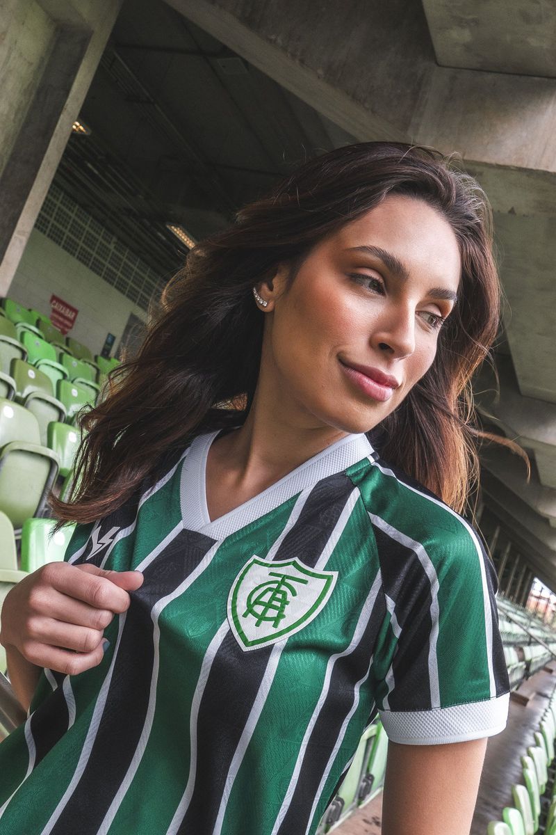 Camisa Feminina Jogo 3 2023 América Mineiro Preto ... - Volt Sport 