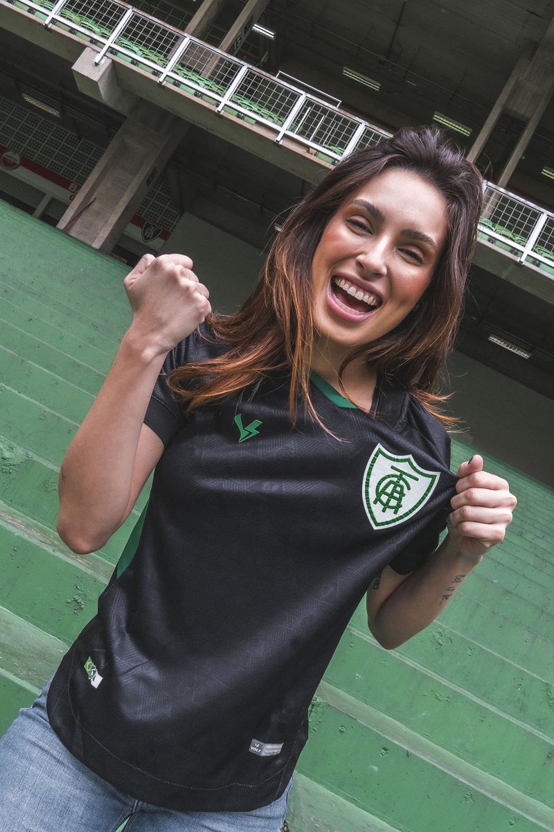 Camisa Feminina Goleiro 3 2023 América Mineiro Pre... - Volt Sport 
