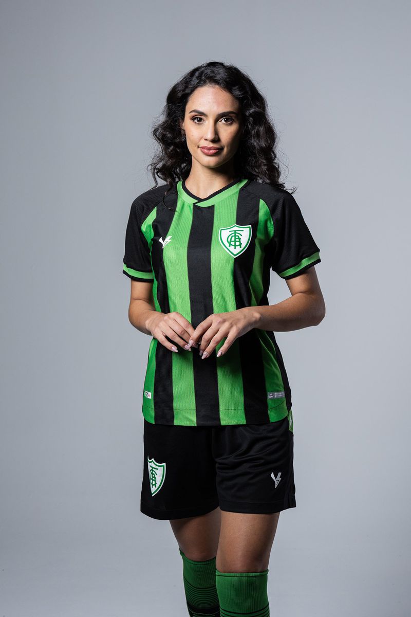 Camisa Feminina Jogo 1 2023 América Mineiro Preto ... - Volt Sport 