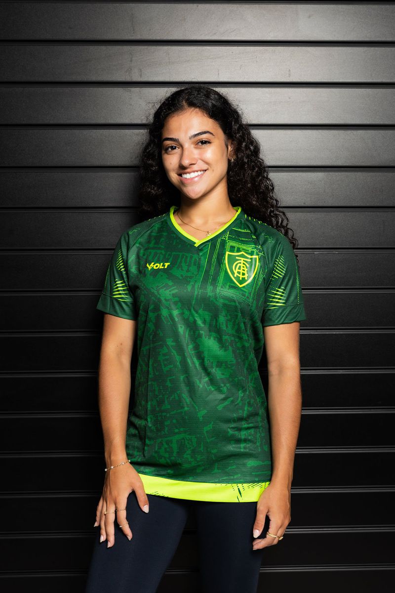 Camisa Feminina Aquece 2024 América Mineiro Verde ... - Volt Sport 