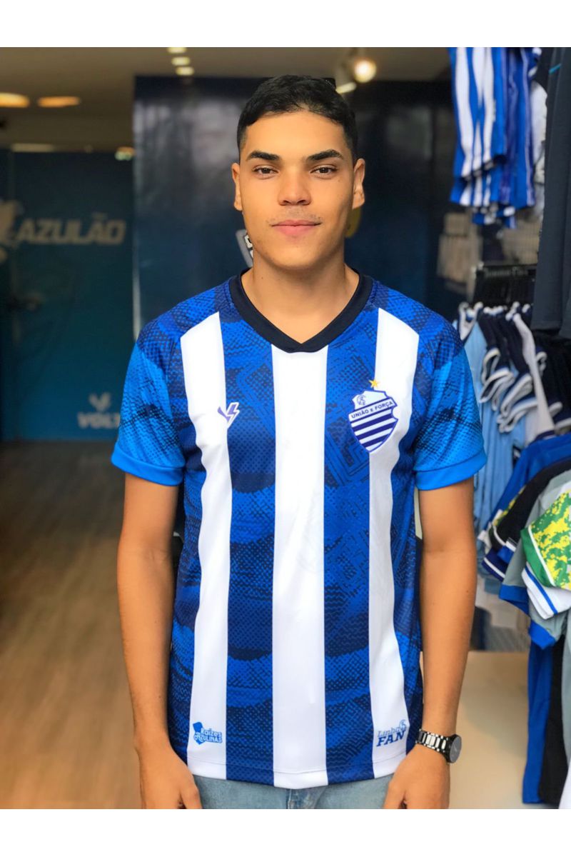 Camisa Masculina Fan Torcedor CSA Azul e Branca Vo... - Volt Sport 