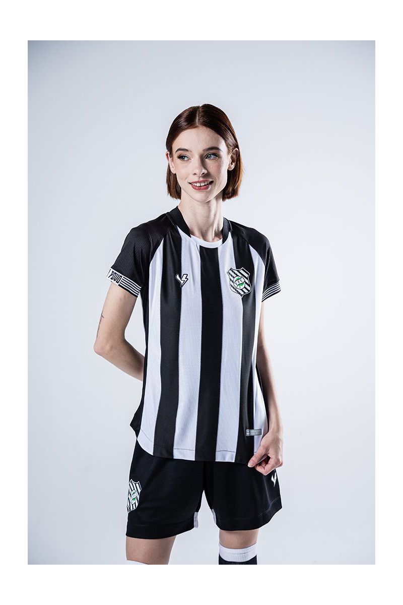 Camisa Feminina jogo 1 2023 Figueirense Preta e Br... - Volt Sport 
