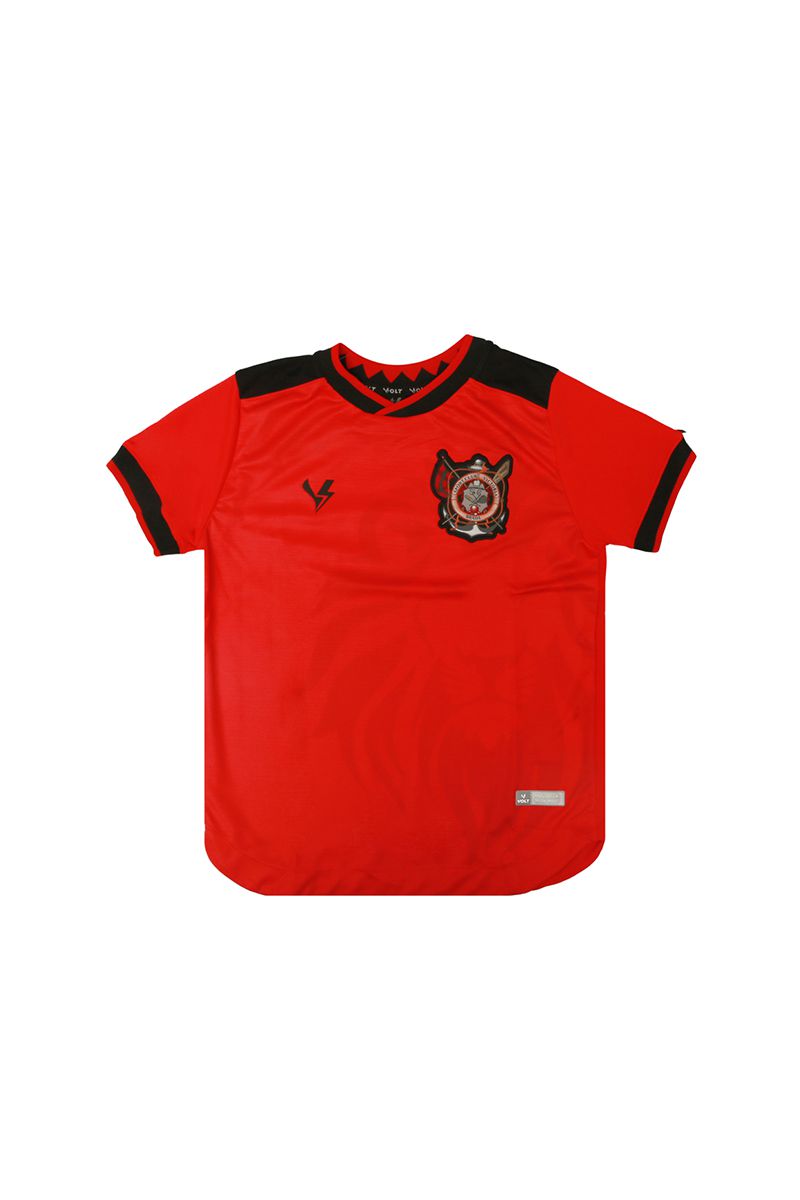 Camisa Masculina Jogo 1 2023 Vitória Preta e Vermelha Volt