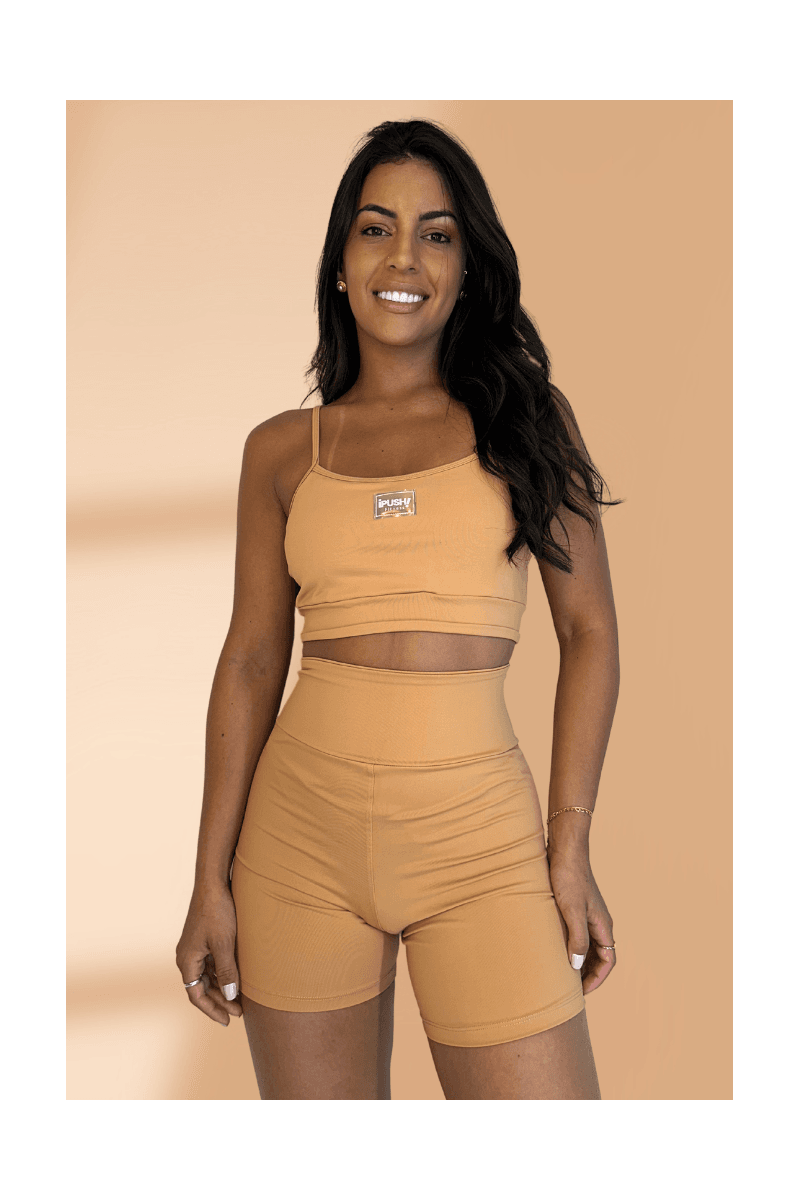 Conjunto Fitness Caramelo