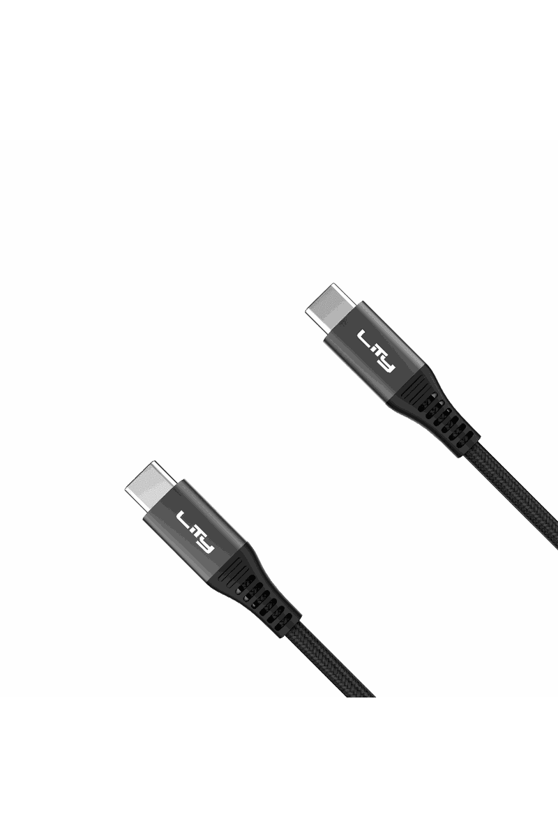 Cabo USB C para USB C 1,5m Preto Crc-301