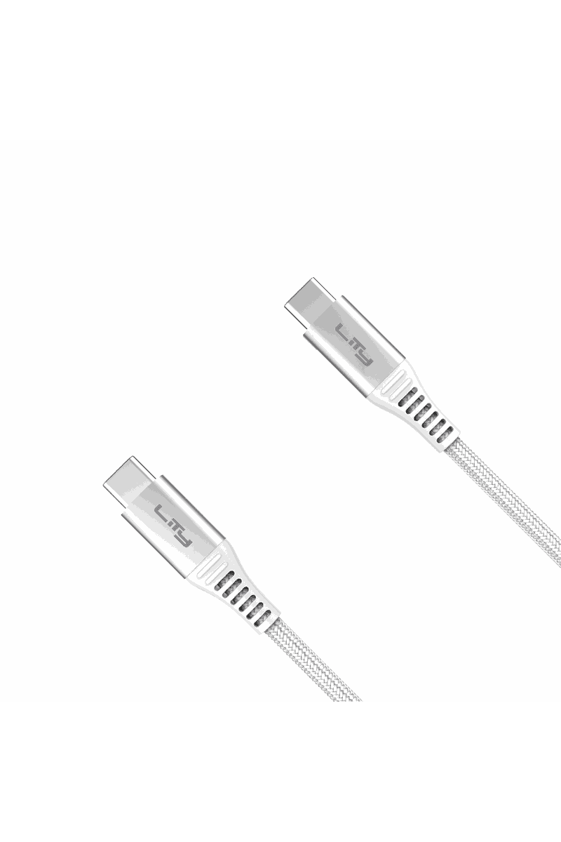 Cabo USB C para USB C 1,5m Branco Crc-303