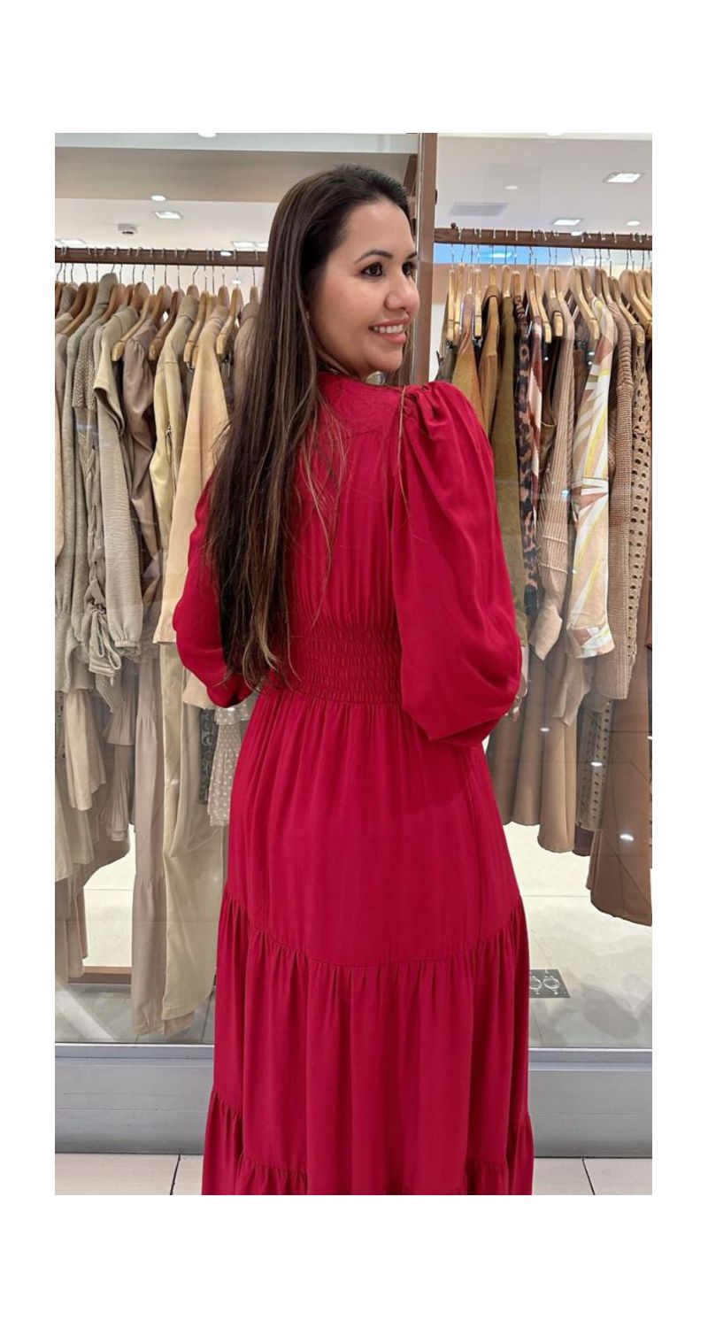 Vestido longo de manga longa princesa Ref: 3025
