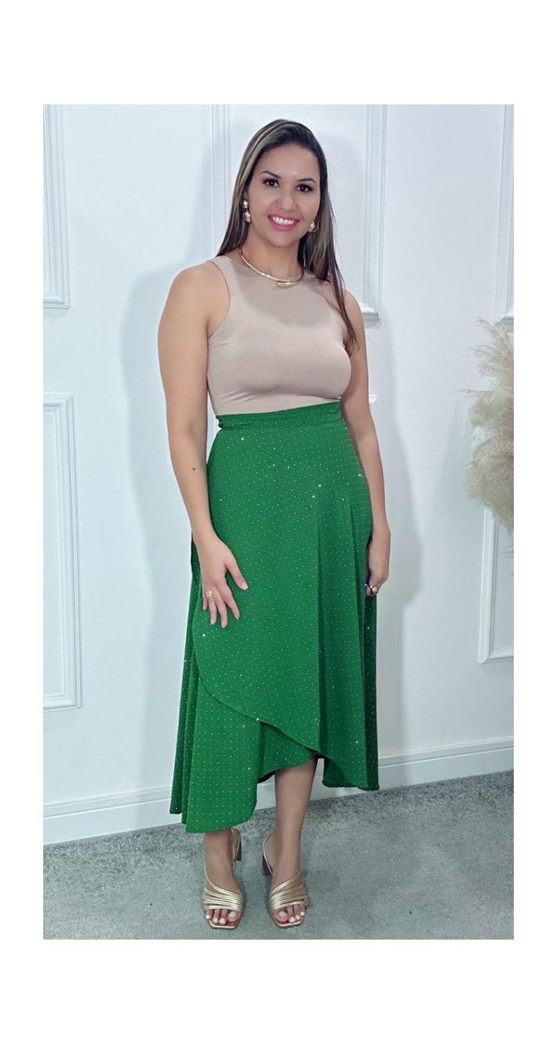 Saia envelope brilho glamour Ref:3413