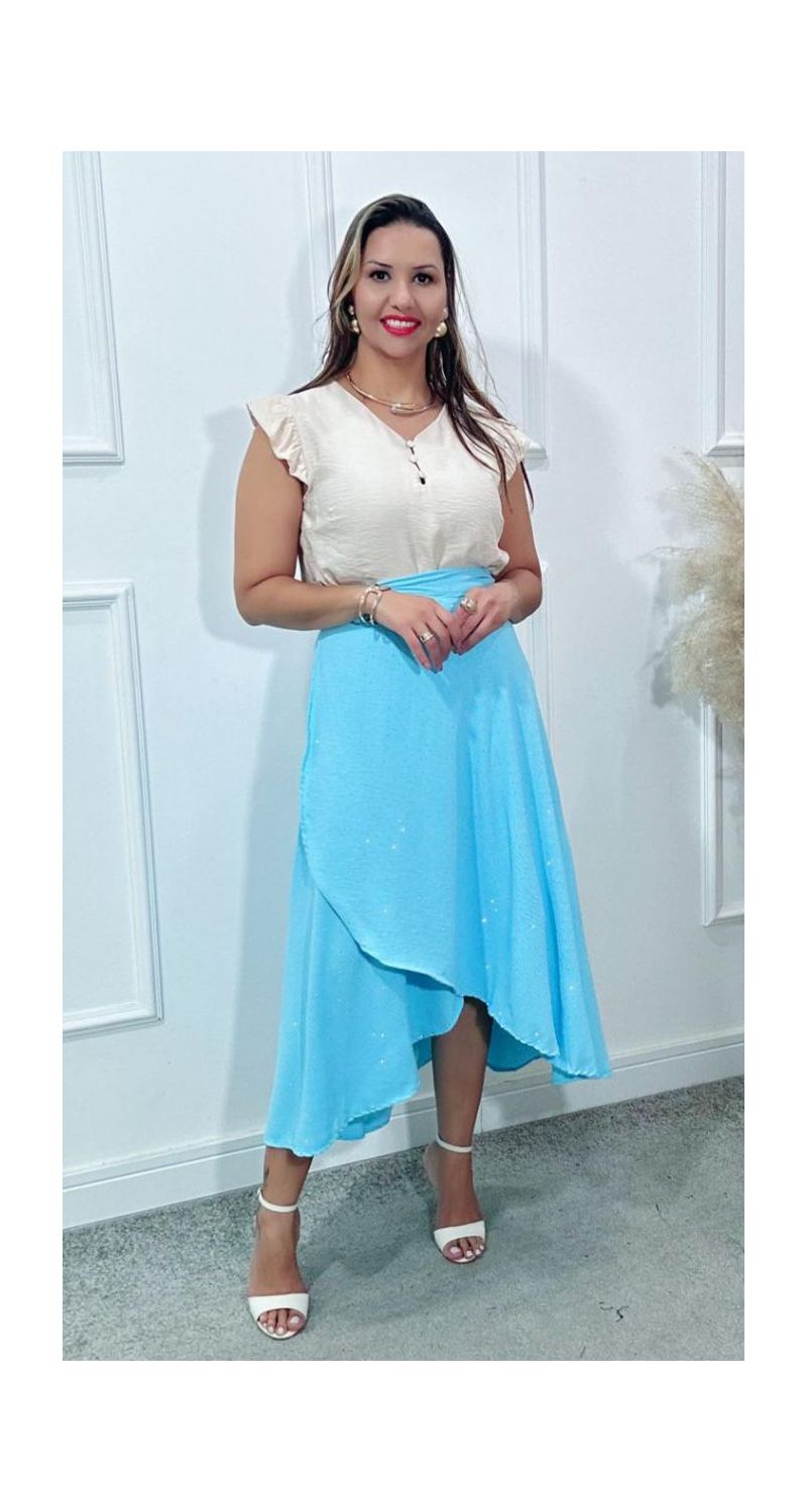 Saia envelope brilho glamour Ref:3413
