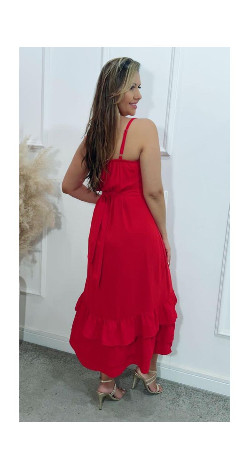 Vestido midi Gloria botões Ref:3433