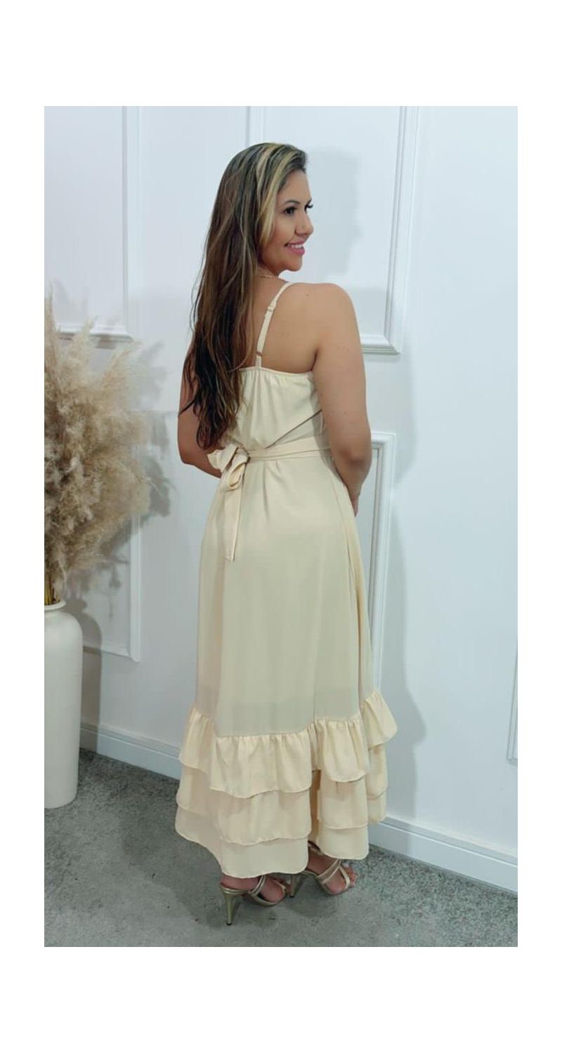Vestido midi Gloria botões Ref:3433
