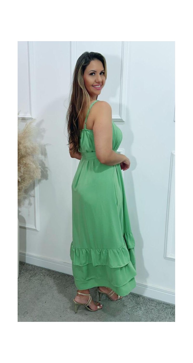 Vestido midi Gloria botões Ref:3433