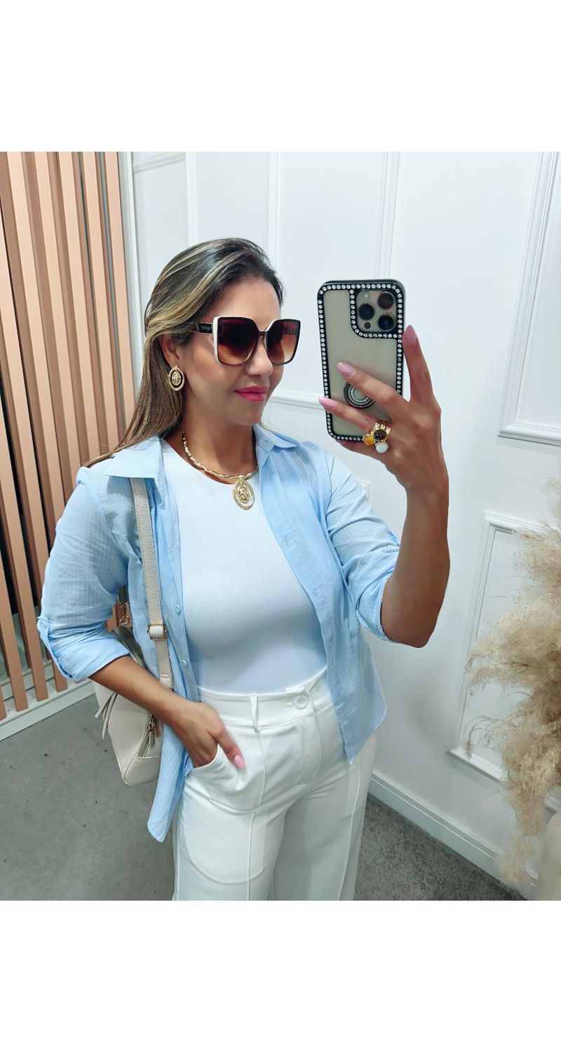 Camisa Laura canelada Ref:3518