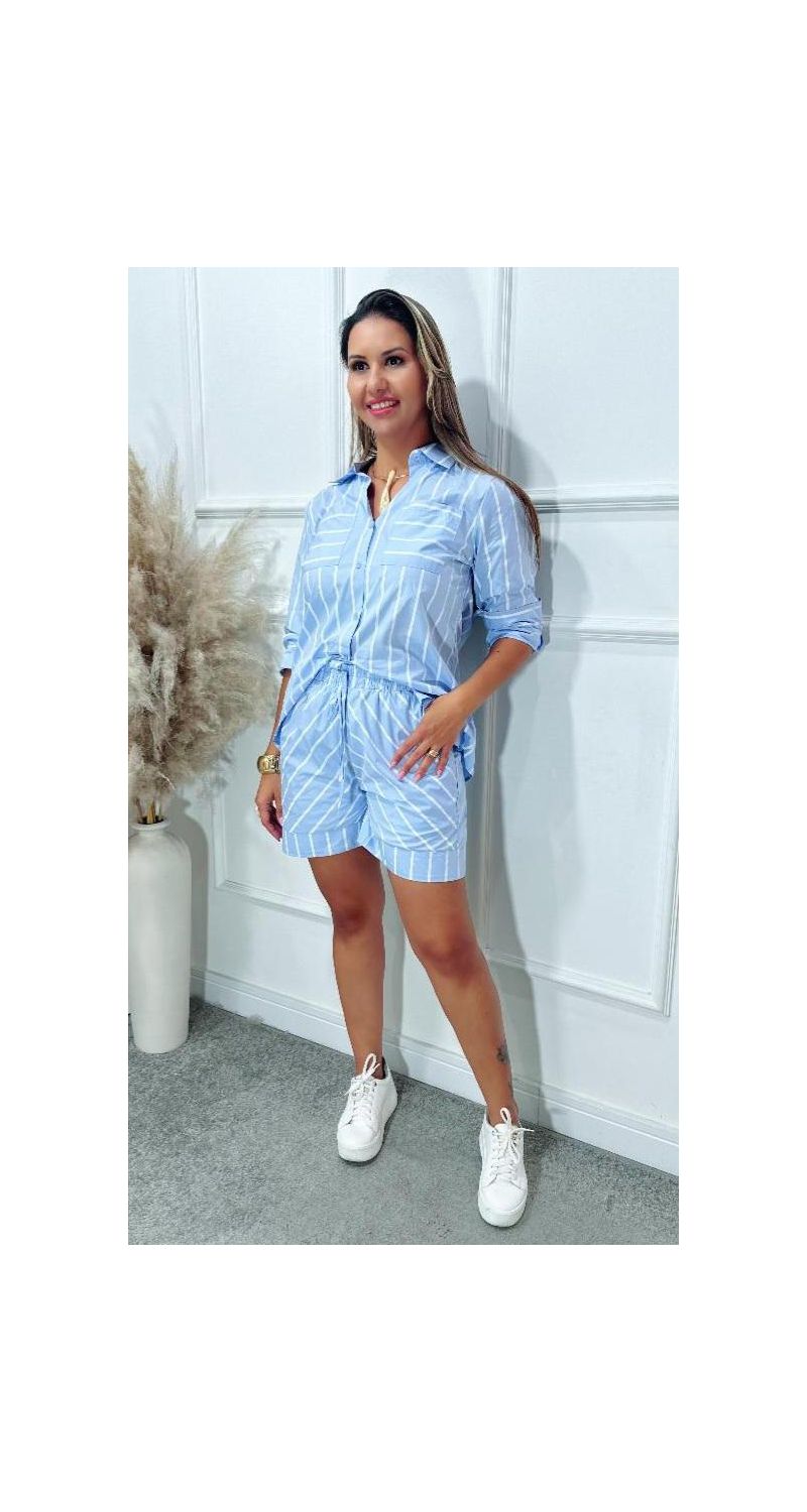 Conjunto Barbara listrado Ref:3521