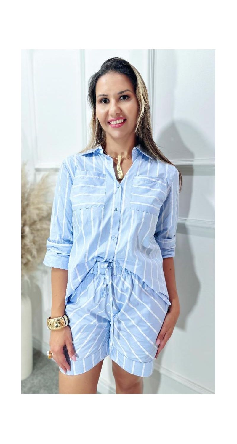 Conjunto Barbara listrado Ref:3521
