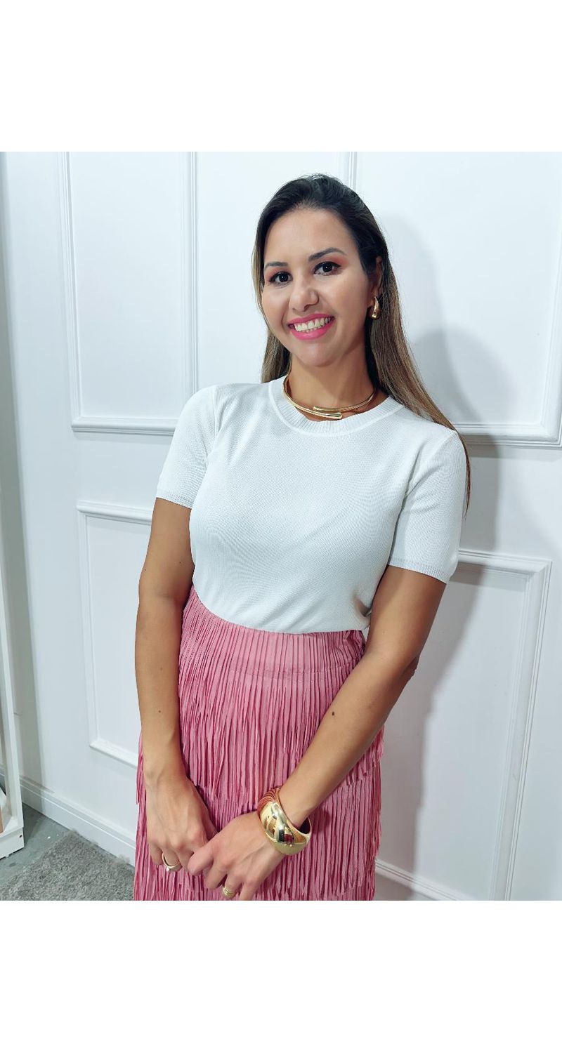Saia midi Amanda franjas Ref:3546