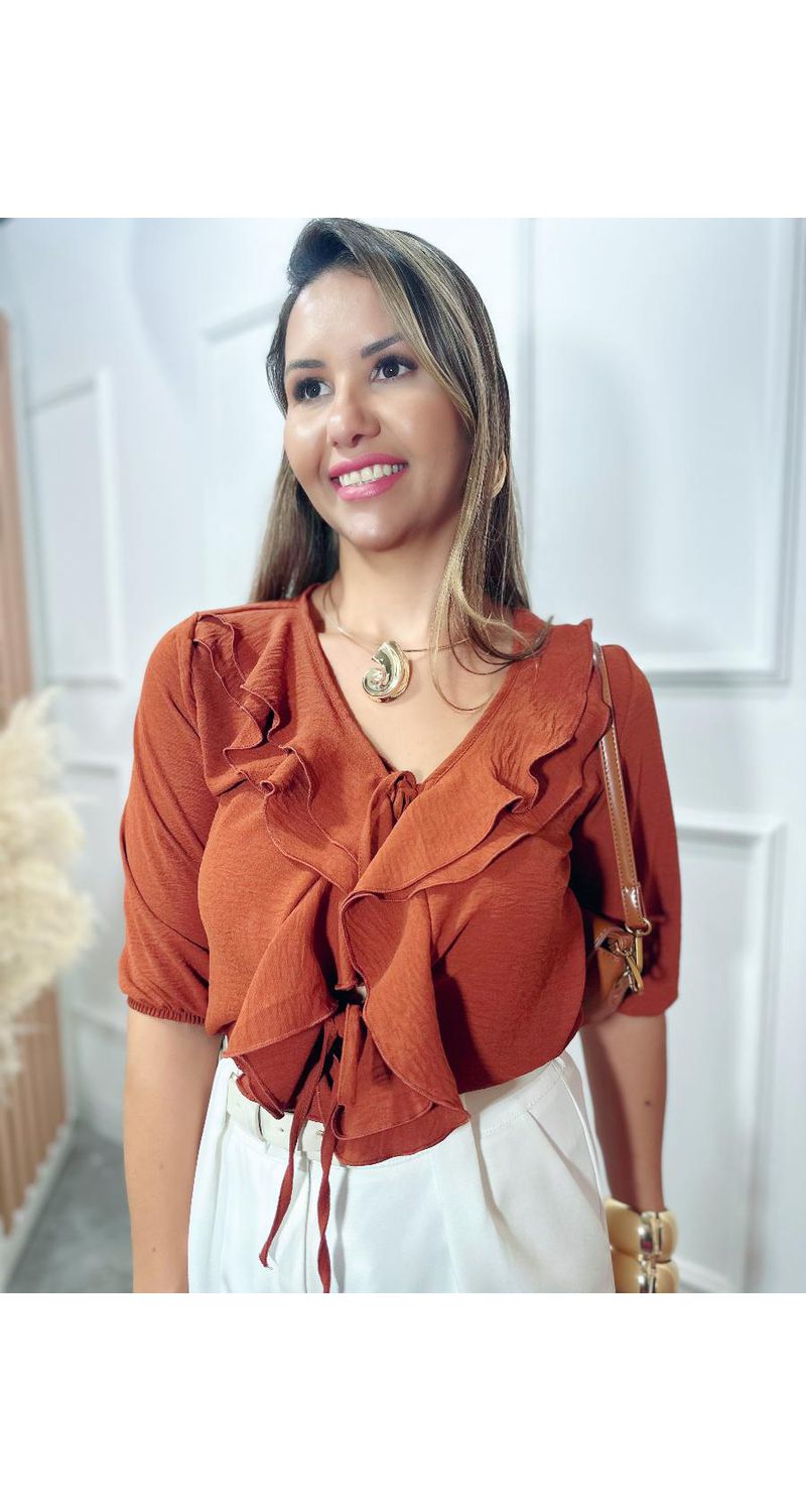 Blusa sofia babados Ref: 3569