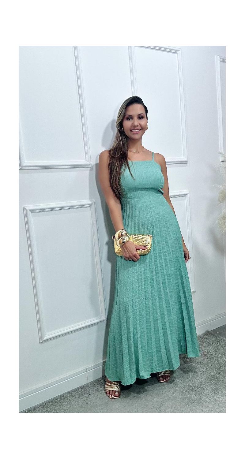 Vestido Karol plissado Ref:3574