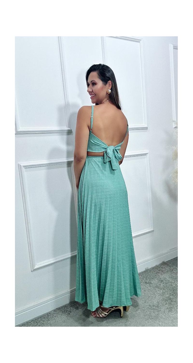 Vestido Karol plissado Ref:3574
