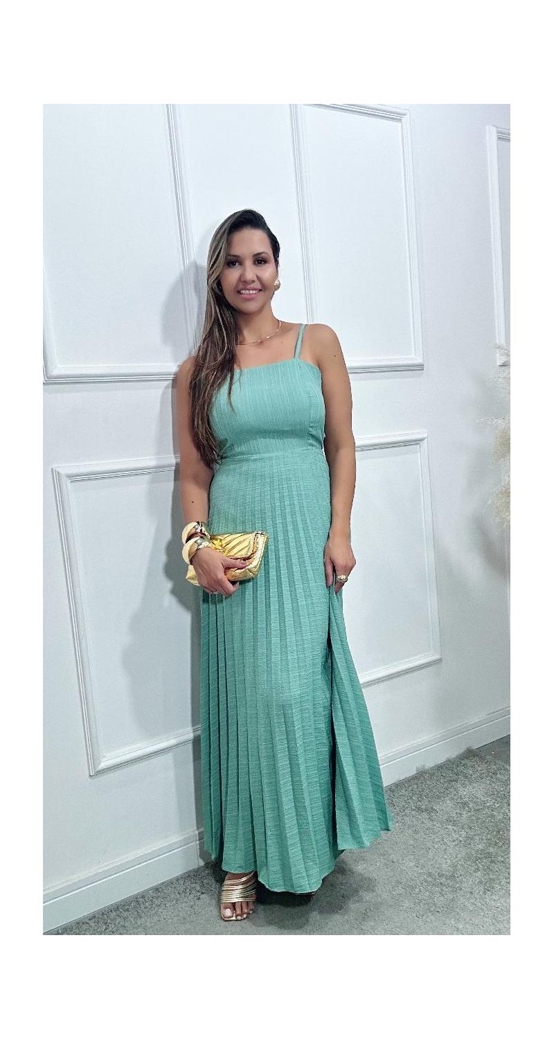 Vestido Karol plissado Ref:3574
