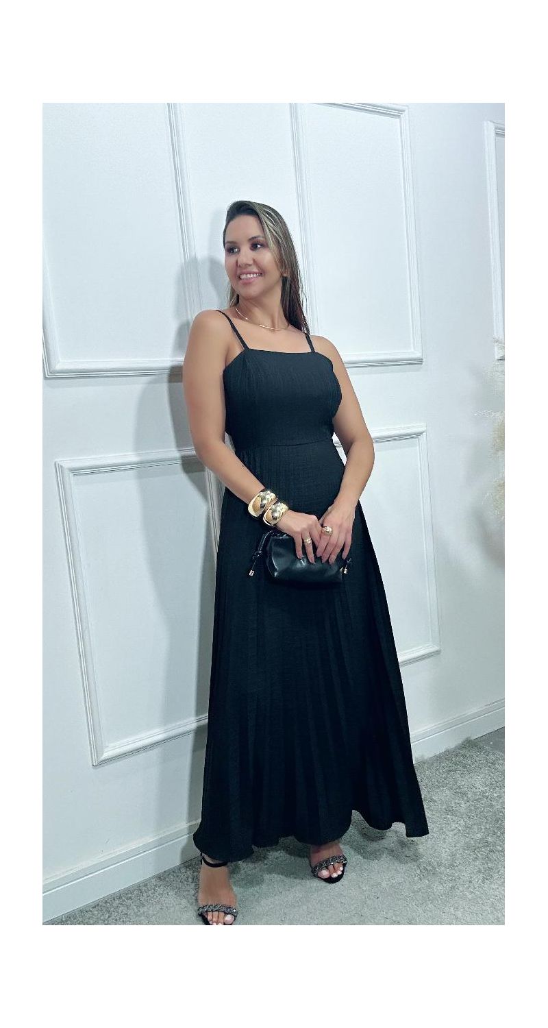 Vestido Karol plissado Ref:3574