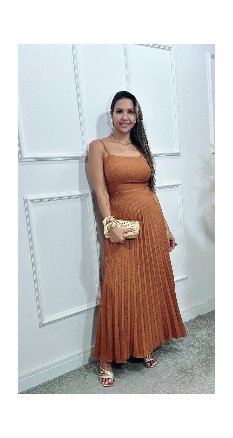 Vestido Karol plissado Ref:3574